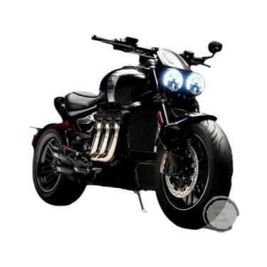 Imagem de Pôster De Corrida De Motocicleta Preto Pesado Em Tela Para Decoração D