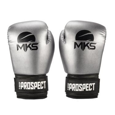 Imagem de Luva de Boxe Muay Thai MKS Combat New Prospect Silver & Black-Unissex