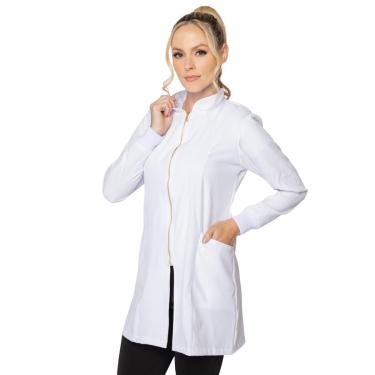 Imagem de Jaleca Feminino Gola Padre Manga Longa Two Way com Zíper-Feminino