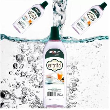Imagem de kit 5 Adoçante Eritritol Natural Liquido 100ml - absolut