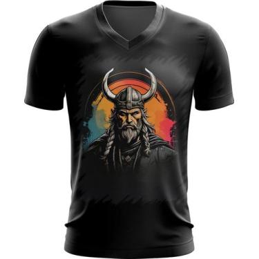 Imagem de Camiseta Gola V Guerreiro Viking Nórdico Tribo 12 - Kasubeck Store®, B