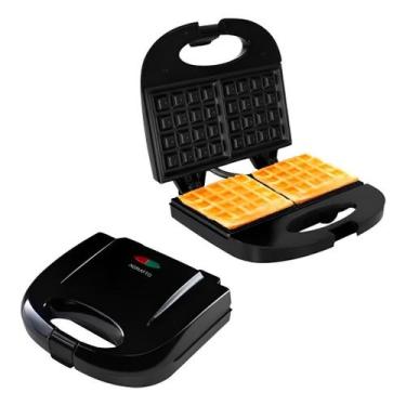 Imagem de Máquina de Waffle Antiaderente Aroma Grill Elétrica Agratto 127/220V, 