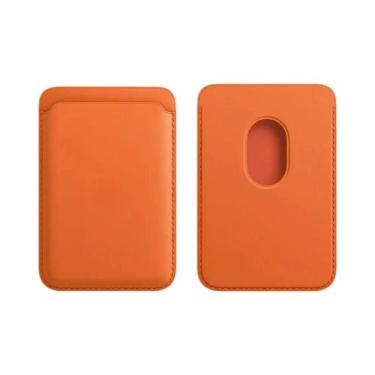 Imagem de Capa Magnética de Couro para iPhone 16 Pro Max 15 14 13 12, Porta Cart