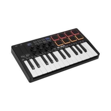 Imagem de Controlador MIDI Sem Fio USB M-VAVE SMK-25 pro Com 25 Teclas, 8 Pads, 