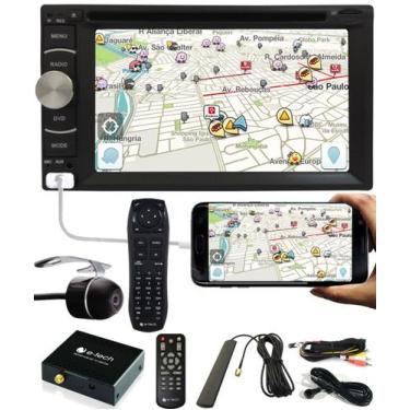 Imagem de DVD Player 2 DIN E-Tech + Câmera Ré + Receptor TV Digital