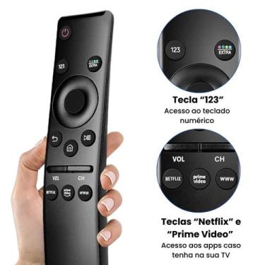 Imagem de Controle Compatível com Samsung Smart 4k Netflix Amazon - Sky