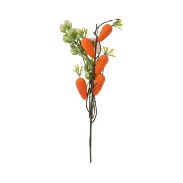 Imagem de Haste de cenouras 34cm decorativo laranja páscoa tok da casa