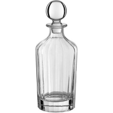 Imagem de Garrafa Uísque Home&co Vidro 850ml 27x10x10cm Transparente - HOME & CO