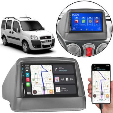 Imagem de Kit Multimídia Mp5 Fiat Doblo 2000-2021 Tela 7 Pol Touch Carplay + Câm
