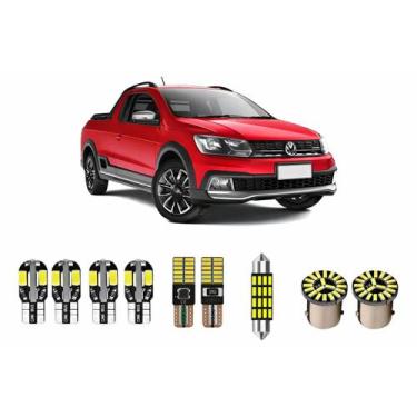 Imagem de Kit Lampadas Led Premium Internas Vw Saveiro Cross G5 G6 T10 / Torpedo