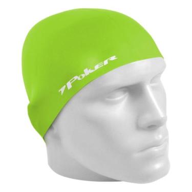 Imagem de Touca de natação silicone adulto - Poker 13051, Verde