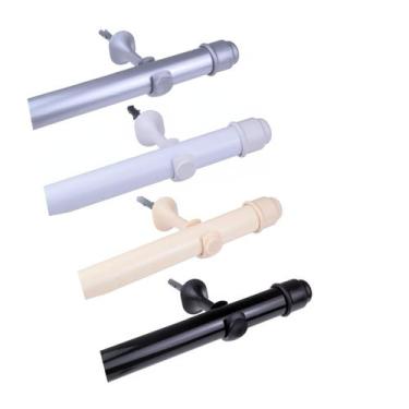 Imagem de Varão Cortina 28mm Completo em Aço Com Revestimento em PVC Durável par