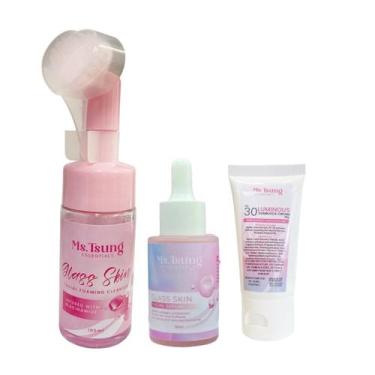Imagem de Kit de Beleza para o Dia Espuma de Limpeza Sérum Protetor Solar - Marc