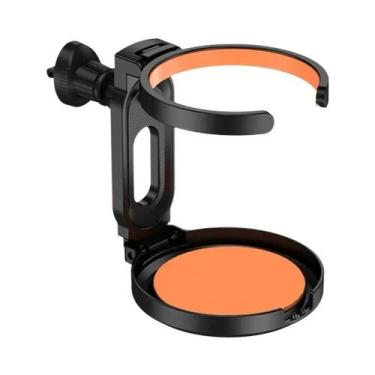 Imagem de Suporte De Copo Multifuncional Dobrável Para Carro - NONE, Laranja