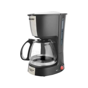 Imagem de Cafeteira Elétrica Mallory Aroma 16 Inox Preta - 16 Xícaras
