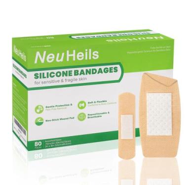 Imagem de Curativos de Silicone NeuHeils 80 Unidades para Pele Sensível - Sortid