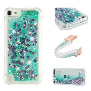 Imagem de Capa de celular Glitter Case para iPod Touch 7 (2019) - 6 - Toque 5 Capa para Mulheres Meninas Girly Sparkle Líquido Luxo Luxo Flutuante Quicksand Transparente Macio Tpu. Capa de celular