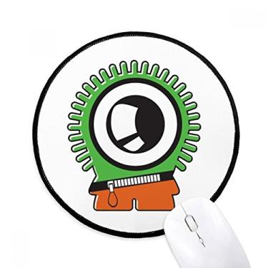 Imagem de DIYthinker Universo e Alienígena Verde Alienígena Mouse Pad Desktop Tapete Redondo para Computador