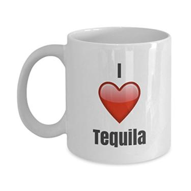 Imagem de Caneca de café de cerâmica exclusiva I Love Tequila ideia de presentes