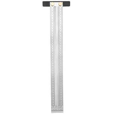 Imagem de Régua Tipo T Régua Tipo T Ultra Precisão Medidor de Aço Inoxidável Ferramenta de Carpintaria DIY 400 Mm 15,7 pol. para Posicionamento e Marcação de, Régua