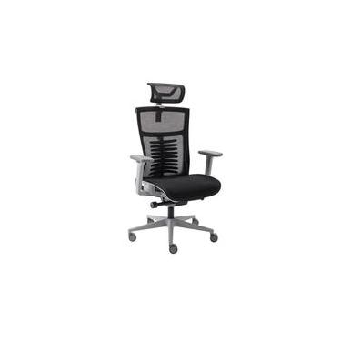 Imagem de Cadeira Office Elements Vertta Especial, Até 150 kg, Reclinável, Braços 3D, Cilindro Classe 4, Cinza e Preto - 70054