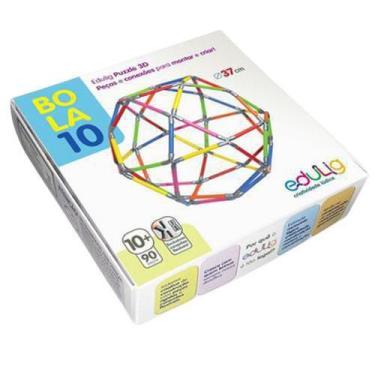 Imagem de Quebra-Cabeça Edulig Puzzle 3D Bola 10 - 90 Peças