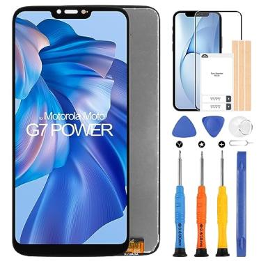Imagem de Tela de substituição para Motorola Moto G7 Power Screen Display LCD para Motorola Moto G7 Power XT1955-5 XT1955-6 15.7 cm Touch Screen Digitalizador Vidro Montagem completa com ferramentas de reparo