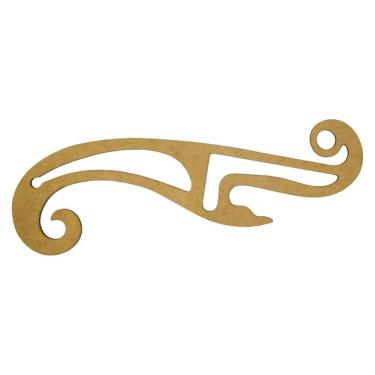 Imagem de Régua Curva Francesa 1199 Modelista Costura Confecção Mdf N