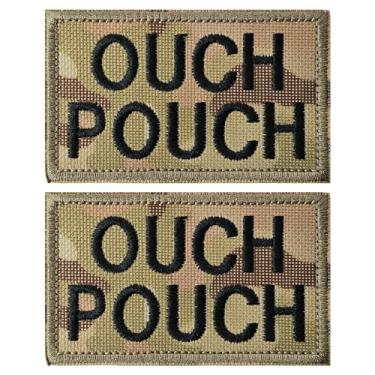 Imagem de ZESION Patch camuflado Ouch Pouch, remendo morável de primeiros socorros perfeito para IFAK tático, adesivos de gancho e laço EMT, 2 pacotes para mochilas IFAK