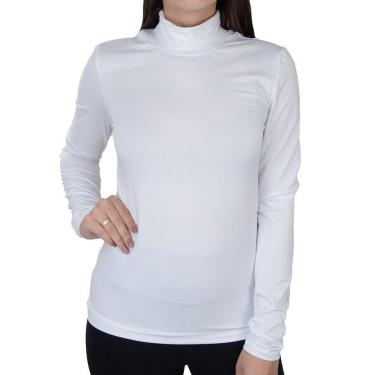 Imagem de Camiseta Feminina Upman ML Térmica Gola Alta Branca - 246RF-Feminino