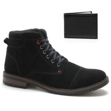 Imagem de Bota Masculina Bredeni Camurça Com Carteira-Masculino