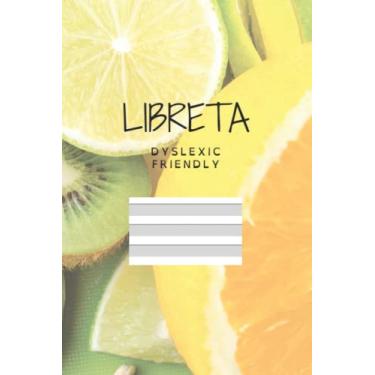 Imagem de Libreta Dyslexic Friendly: tamaño 6''x9'' (15,24 x 22,86cm) 120páginas. Pauta especial para dislexia y disgrafía. cód: C2-L
