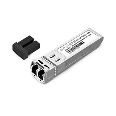 Imagem de Módulo transceptor óptico 10GBASE-SR SFP+ compatível com Meraki MA-SFP-10GB-SR Mikrotik S+85DLC03D Ubiquiti UF-MM-10G Trendnet TEG-10GBSR 850nm 300m DDM Duplex LC MMF