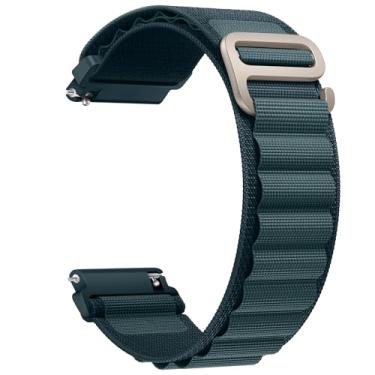 Imagem de Pulseira de nylon compatível com Samsung Galaxy Watch 7/FE/6/5 Pro 4 3/Watch 4 6 Classic/Active/Gear S2 S3 Frontier, pulseira esportiva de 20 mm e 22 mm para Galaxy Watch de 47 mm, 43 mm, 45 mm, 40