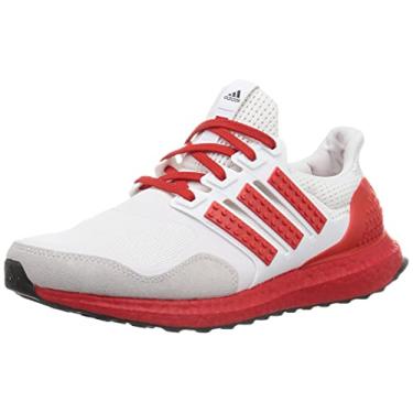 Imagem de Adidas Ultraboost DNA X Lego Colo Tênis de corrida masculino, branco e vermelho e azul H67955, Azul, branco, vermelho