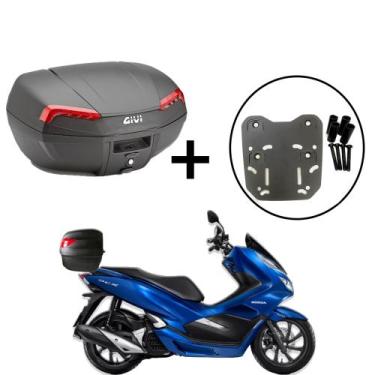 Imagem de Baú Bauleto Givi E46nbr - Riviera 46l + Suporte superior Pcx