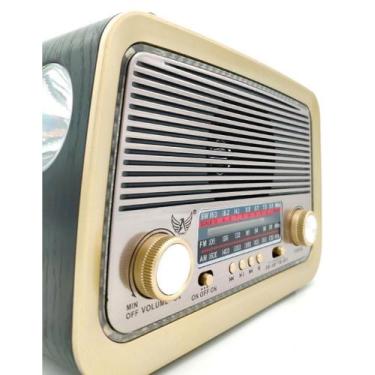 Imagem de Rádio Retro Vintage Am Fm Sw Usb Mp3 Bluetooth - Bivolt - Fi