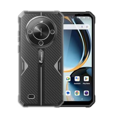 Imagem de WDMYLFTW Capa para Fossibot F105, capa protetora de corpo inteiro à prova de choque à prova de choque (transparente)