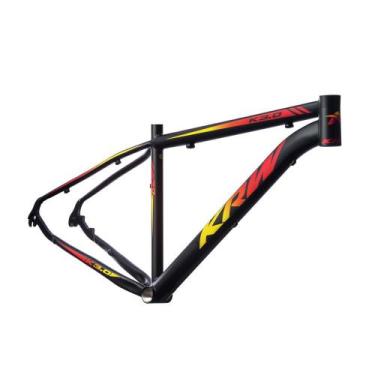 Imagem de Quadro Bicicleta Aro 29 Alumínio 6061 Mtb - KRW, Preto, Amarelo, Verme