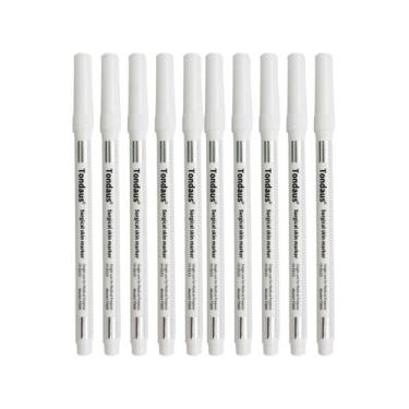 Imagem de Caneta marcadora tondaus cor branca ponta 1.0mm ts05 10 un, PONTA GROS