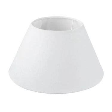 Imagem de Cúpula Para Abajur Tecido Algodão 16 cm x 25 cm x 10 cm Bege, Preto e 