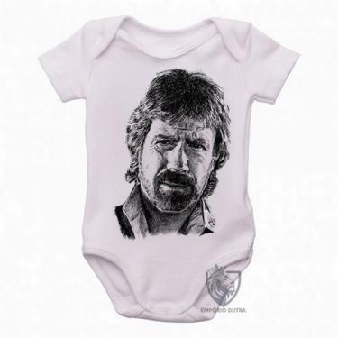 Imagem de body nenê criança roupa bebê Chuck Norris face - Empório Dutra, G   ( 