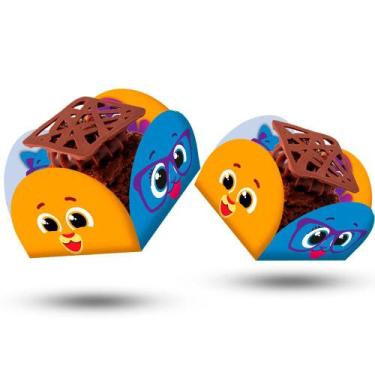 Imagem de 40 forminhas decoração festa bolofofos aniversário - festcolor