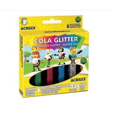 Imagem de Cola Glitter Com 6 Cores 23G Acrilex