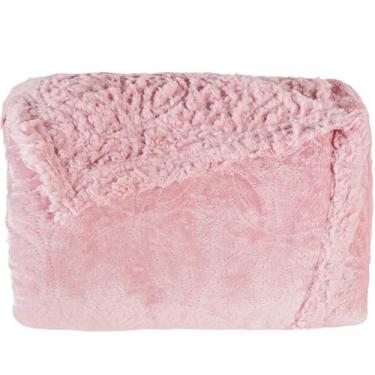 Imagem de Cobertor Casal Sherpa Toque Pele de Carneiro Dupla Face 180x220cm - Te