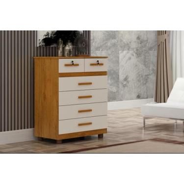 Imagem de Cômoda Mônaco com chave - BRYME DECOR, Cinamomo Off