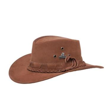 Imagem de Chapéu INfantil Country Americano Couro Legitimo Sertanejo Roça Boiade