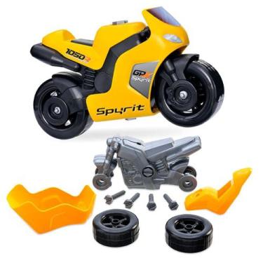 Imagem de Moto Spyrit Com Ferramentas Brincar Mecânico - Usual - Usual Brinquedo