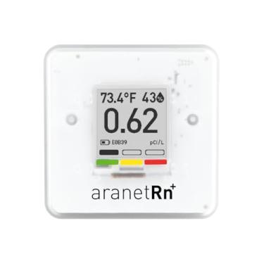 Imagem de Detector de radônio SAF Aranet para casa: medição de 10 minutos, temperatura, umidade relativa, pressão, tela de tinta eletrônica, bateria de 7 anos, portátil com aplicativo gratuito