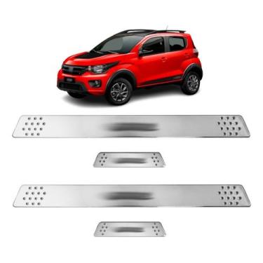 Imagem de Soleira para Porta Lateral Tuning Esportiva para carros 4 Portas (ABS)